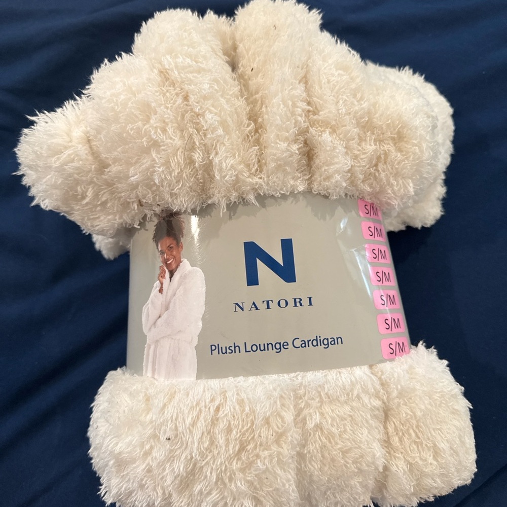 Natori Plush Lounge Cardigan / Robe – Ultra Soft – Size S/M – New